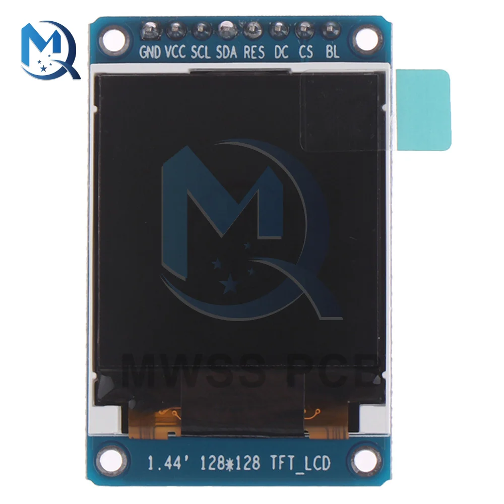 1.44 Inch 128x128 LCD Module ST7735S HD Display Screen Board Full Color 1.44" TFT Resolution 8 Pin 3.3V SPI Serial Interface