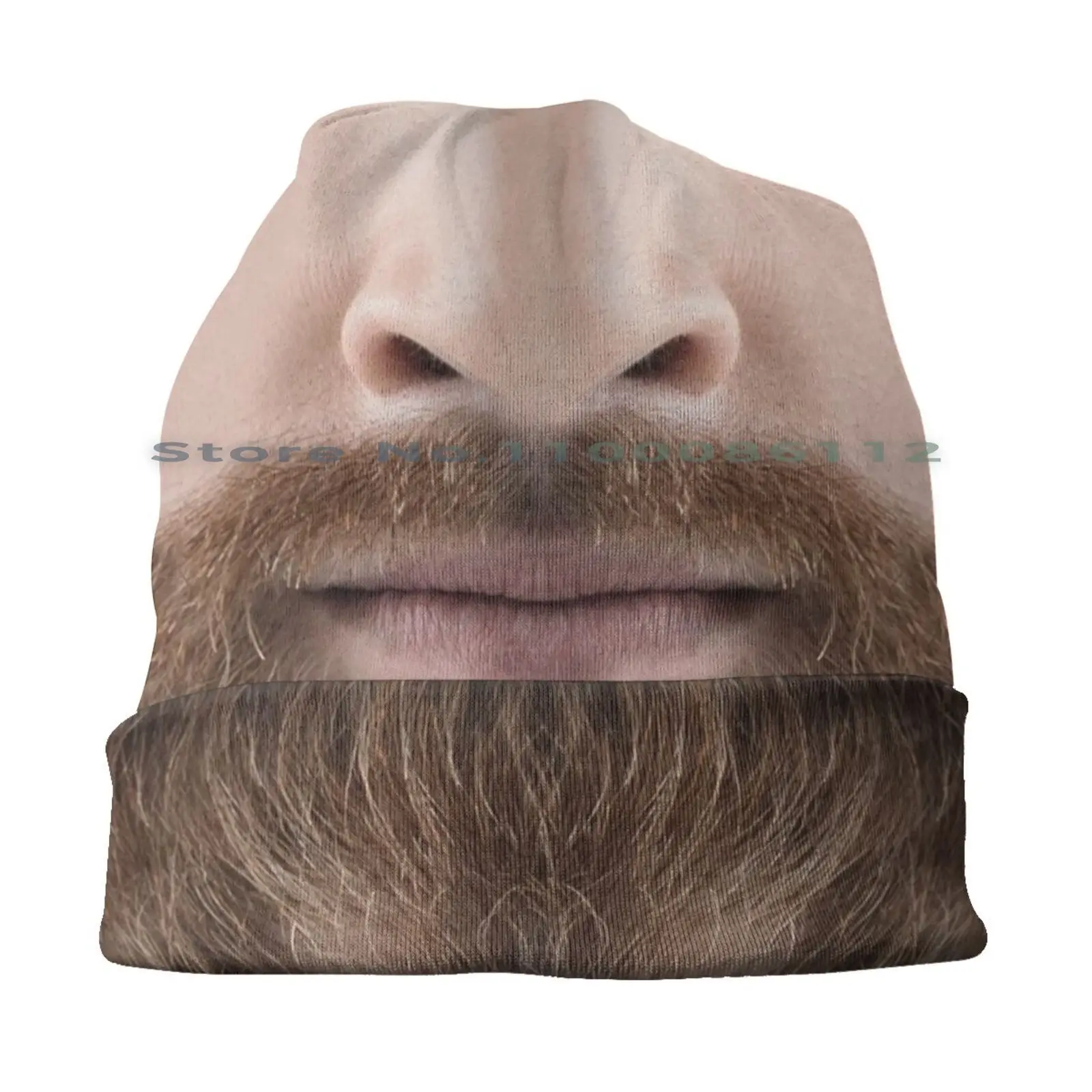 Real Man Beard Bucket Hat Sun Cap Mask Real Beard Man Funny Hipster Foldable Outdoor Fisherman Hat