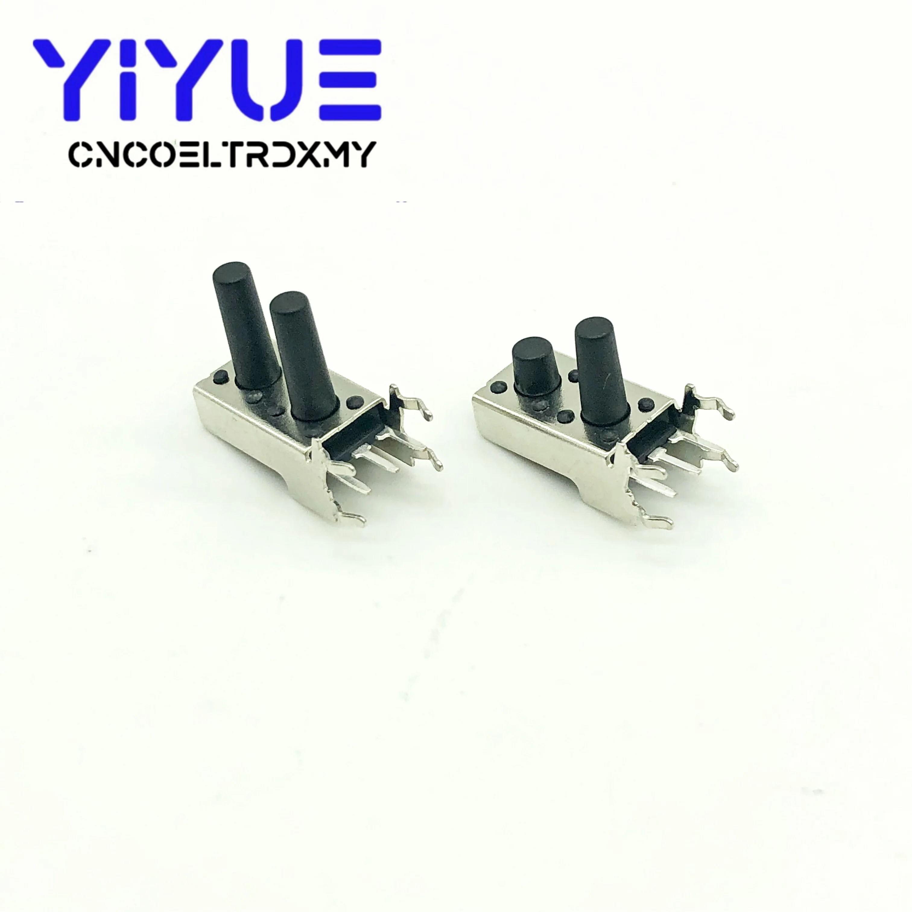 100Pcs 6*13mm double position with bracket Push Button Switch Touch Tact Switch With Bracke 3Pins Black