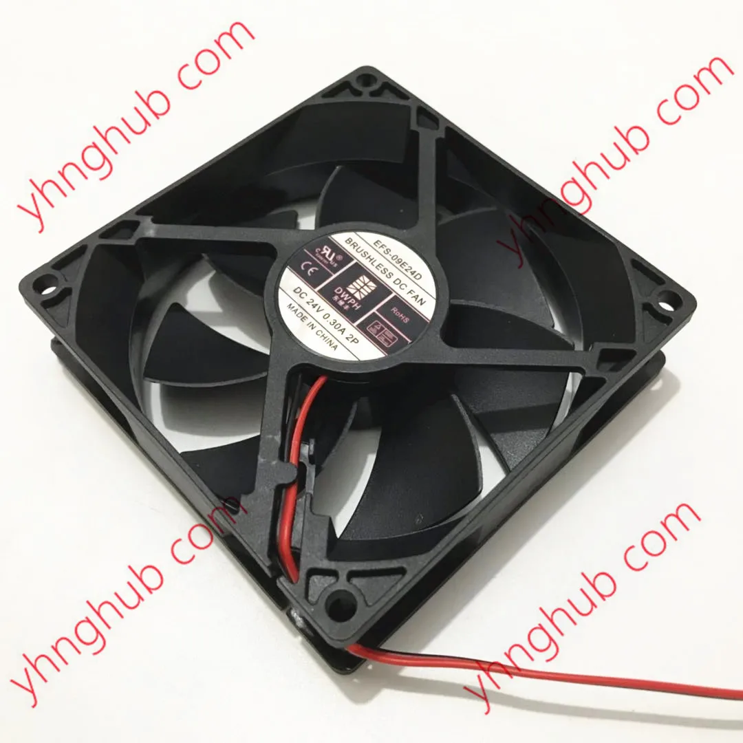 

DWPH EFS-09E24D DC 24V 0.3A 90x90x25mm 2-Wire Server Cooling Fan