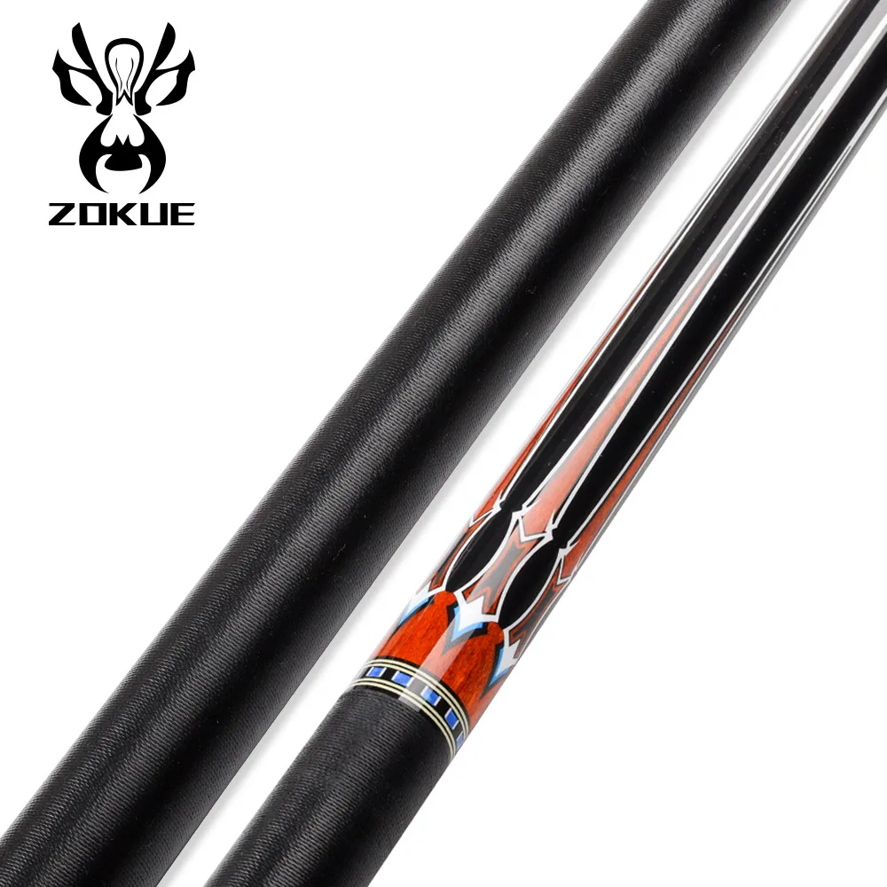 ZOKUE Russian Billiard Cue Stick 160cm Length 12.75mm Tip Weight Adjustable Radial Pin Joint Kit Professional Play Billiard Cue