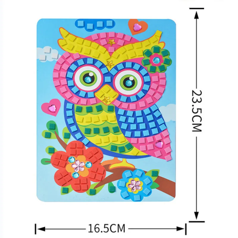 Mosaik Kristall Aufkleber Handwerk DIY Spielzeug für Kinder Kinder Diamant Malerei Kindergarten pädagogische Kunst Handwerk Mädchen Geschenk