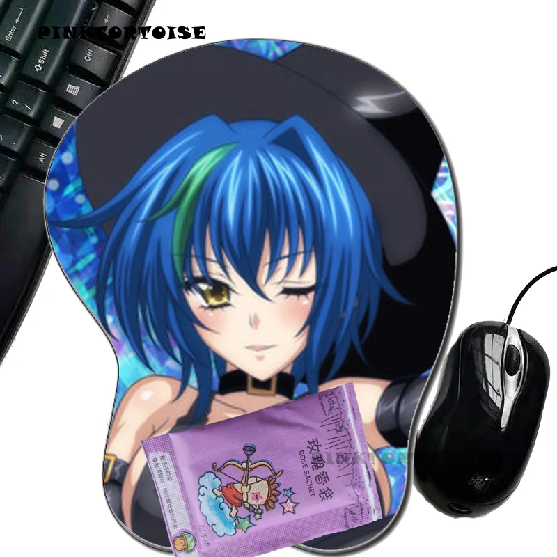 PINKTORTOISE highschool dxd Anime xenovia quarta Silicon anime 3D mousepad chest Mouse Pad Ergonomic Mouse Pad Mouse Pad