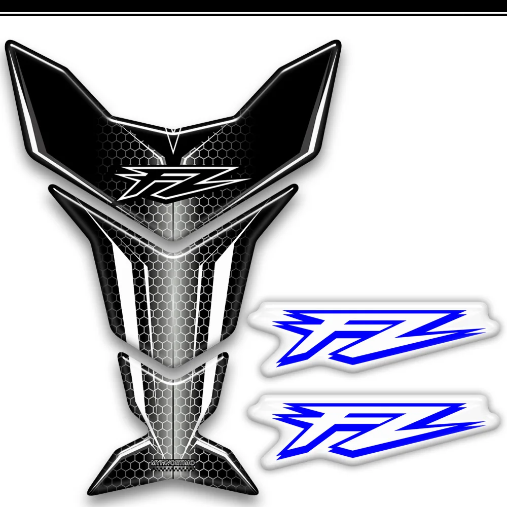 Tanque da motocicleta almofada protetor decalque adesivos tankpad emblema emblema logotipo para yamaha fz6 fz6n fz8 fz8n fz1 fz1000 fz07 fz09 fz10