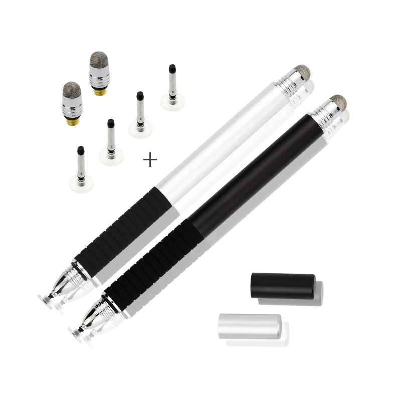 Stylet tactile 2 en 1 pour ipad, pour Iphone, tablette, pointe en maille, pointe de disque