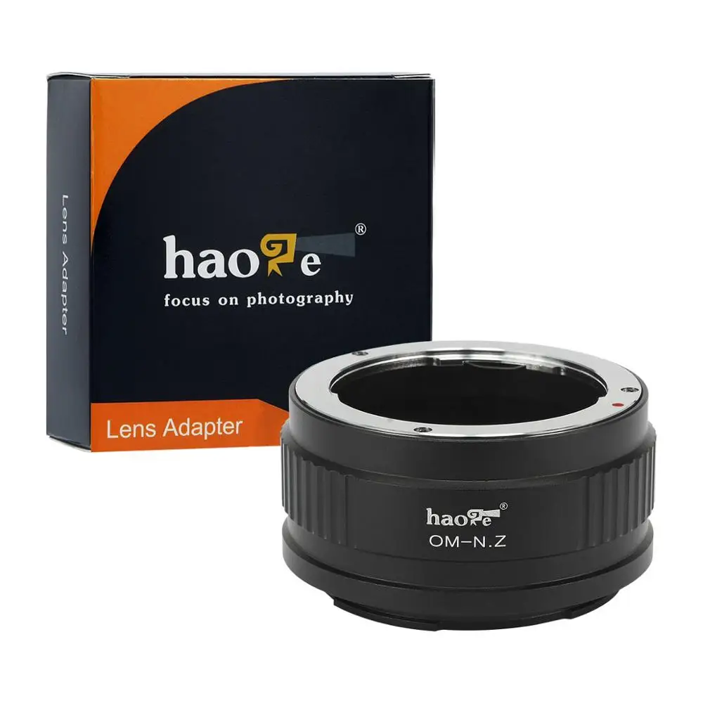 Haoge Manual Lens Mount Adapter for Olympus OM Lens to Nikon Z Mount Camera Such as Z6 Z7