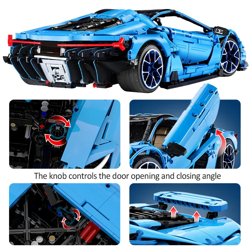 Cada 3842PCS Mad Cow Extreme Sports Vehicle Building Blocks City Racing Car Bricks Collect Gift Toys for Kids