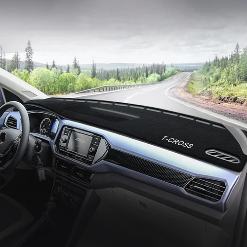 Imagen 2 del producto Para Volkswagen VW t-cross T Cross 2018 -2023 cubierta para salpicadero de coche alfombrilla parasol Panel de instrumentos alfombras accesorios Anti-UV