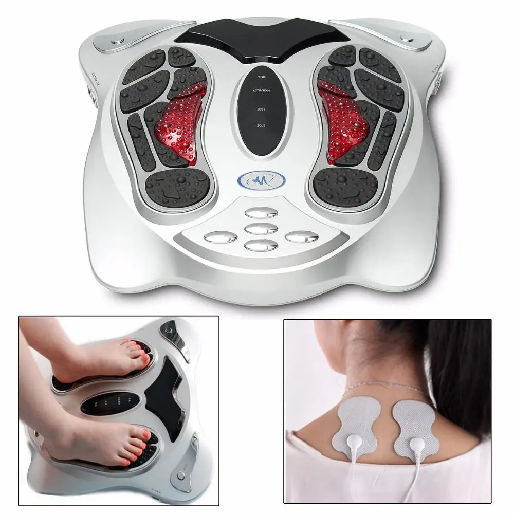 Electronic Foot Massager  Heating Acupuncture Points Reflexology Feet Massage Slimming Belt Pads Body Care