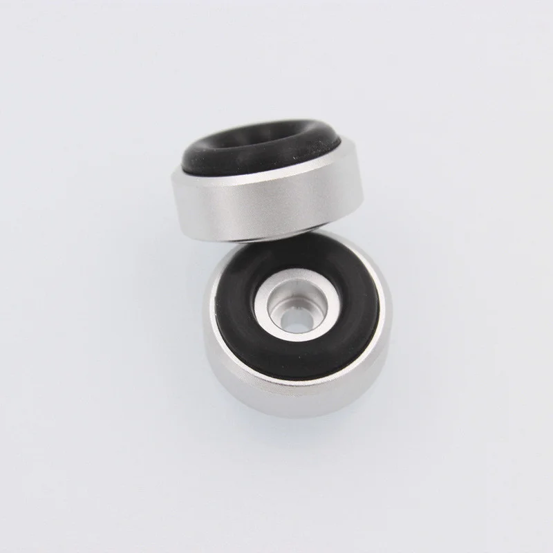 1/4/8PCS Aluminum Speaker Spikes Stand Feet Pad Rubber Buffer Floor Foot Nail for DAC Audio Sound Computer Case Repair Parts