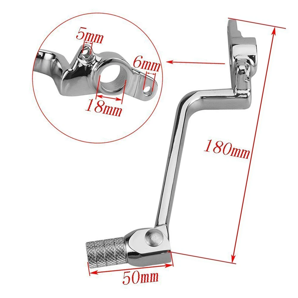 Motorcycle Chrome Black Rear Brake Pedal Foot Lever For Suzuki GSXR1300 Hayabusa 1999-2013