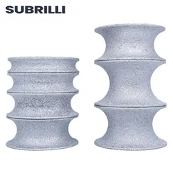 SUBRILLI Diamond Grinding Wheel Vacuum Brazed Full Bullnose Diamond Router Bit Profiling Wheel For Stone Granite Edge Abrasive
