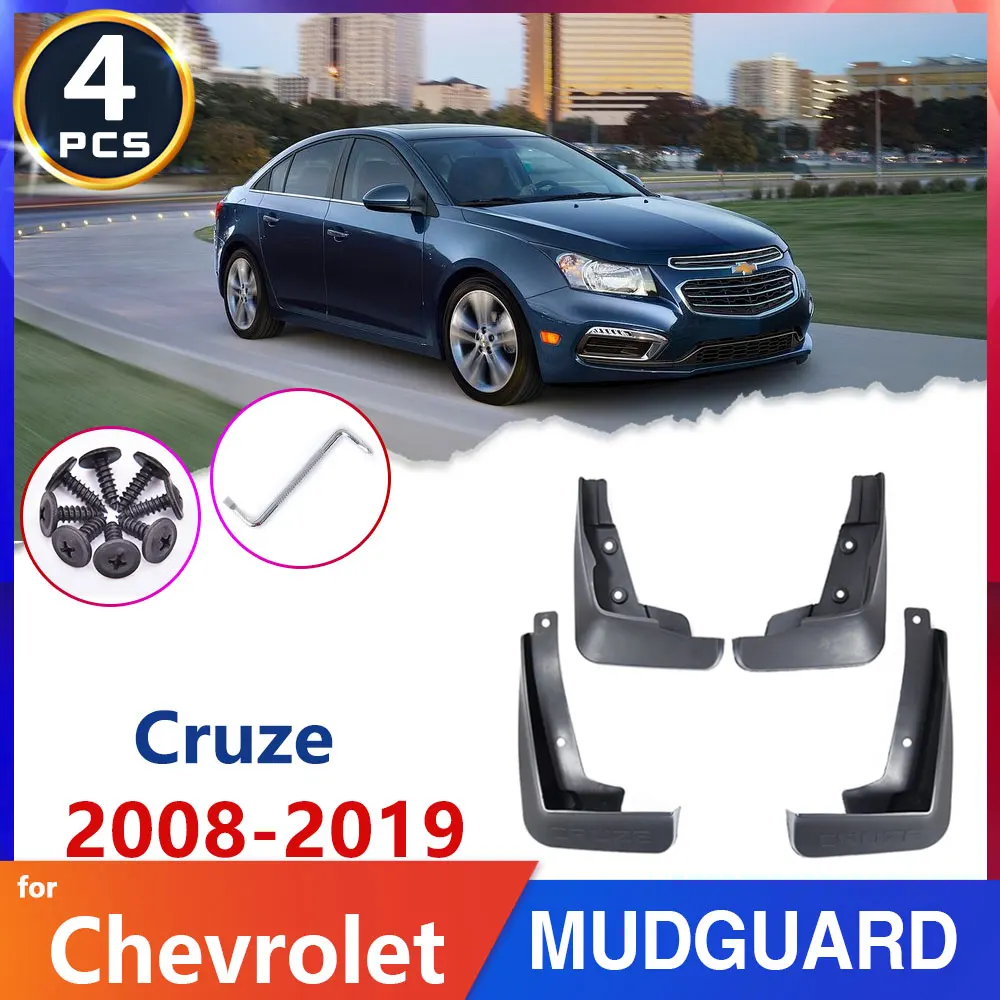 

Автомобильный брызговик для Chevrolet Cruze 2008 ~ 2019 J300 2009 2010 2015 2016, наклейки, брызговики, автоаксессуары, товары