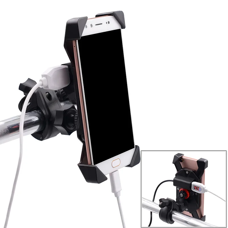 

Motorcycle 12V to 5V Mobile Phone Bracket Rechargeable Boxer Fixed Shock-Resistant Drop-Resistant Modified Accessories Hot Sale