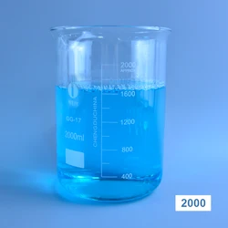 Bécher de laboratoire de haute qualité 2000ml