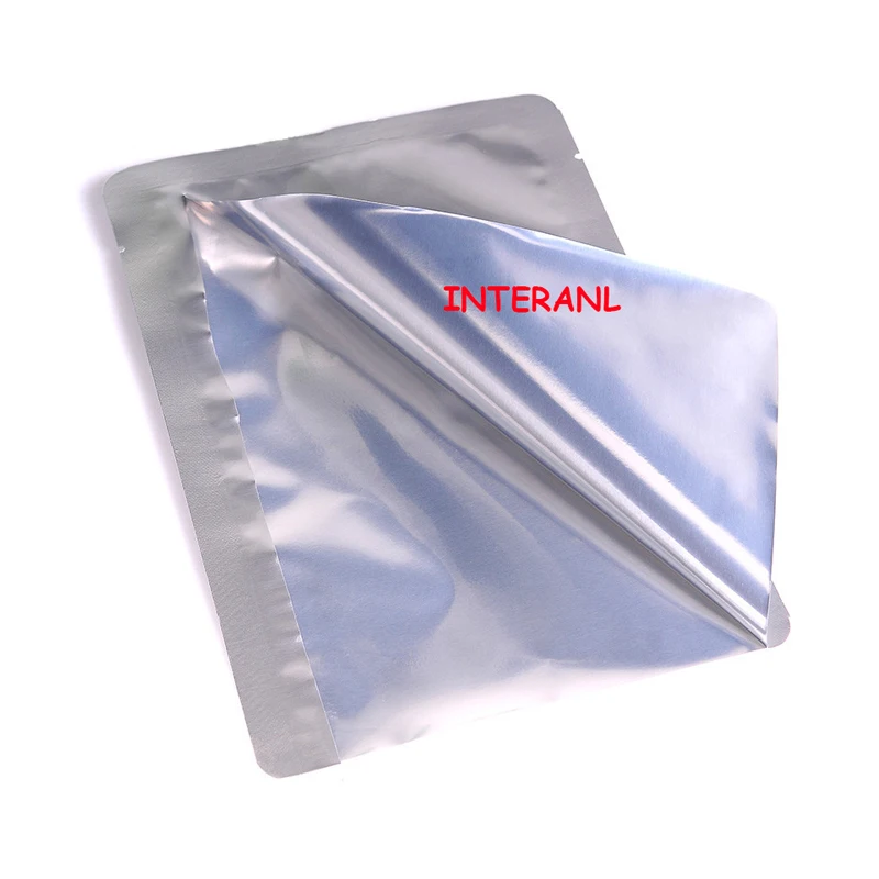 100pcs Silver Vacuum Sealer Aluminum Foil Mylar Heat Seal Bags Storage Pouches For Home Kitchen Tools Oxygen Barrier