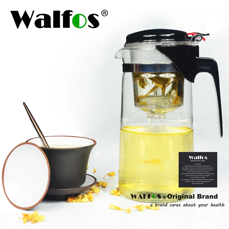 

WALFOS 300/500/750 / 900ml Heat-resistant Glass Teapot Pu'er Herbal Pot Microwave Oven Stove Safe Teapot Special Teapot