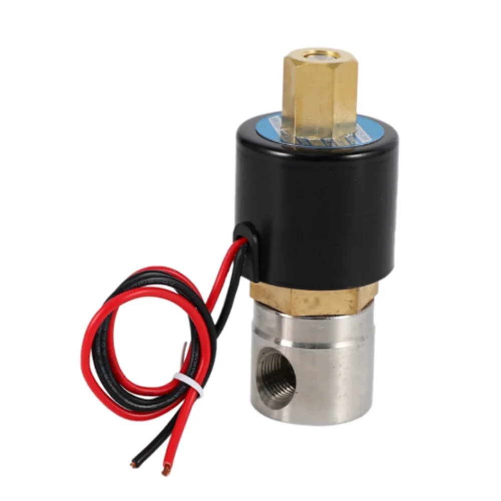 

1PC 1/4" DN08 BSP AC220V DC12V DC24V Stainless Steel 304 Normally Open Electric Solenoid Valve N/O
