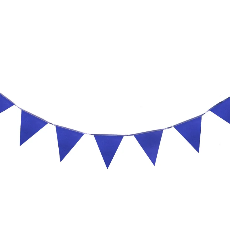 24 Voeten 20 Vlaggen Hoge Kwaliteit Volledige Witte Garland Wimpel Bunting Bruiloft Decoratie Stof Banners Bruiloft Bruids Decoratio