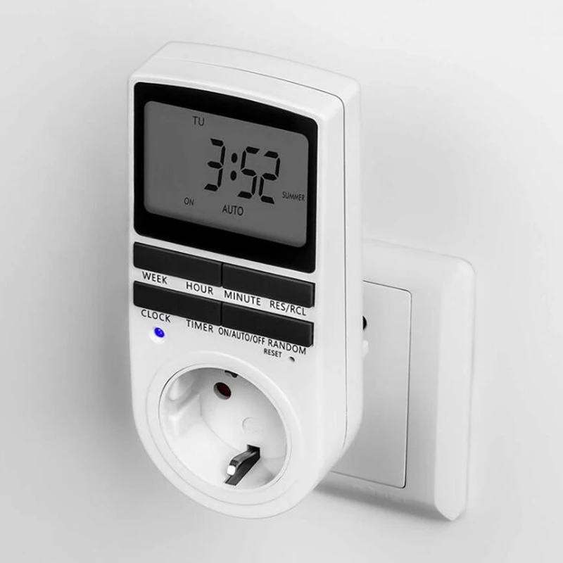 European-style timer socket Large screen timer socket Timer socket Timer Switc