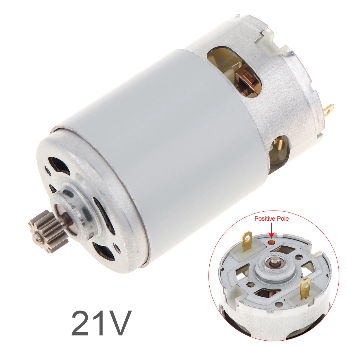 

RS550 21V 29000 RPM DC Motor with Two-speed 11 Teeth and High Torque Gears Box for Cordless Charge Drill Screwdriver