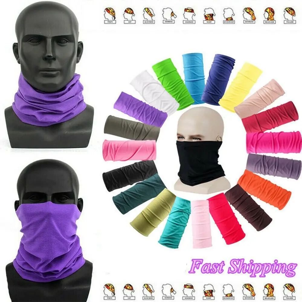 1/2/3/4Pcs Multifunctional Magic Head Tube Scarf Cycling Bandana Scarves Neck Gaiter Snood Outdoor Fishing Windproof Headband