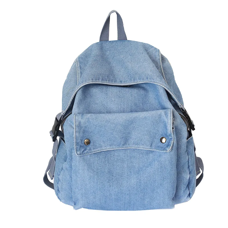 Vintage wind denim shoulder bag women 2020 new high-capacity rucksack student bag simple large bag backpacks