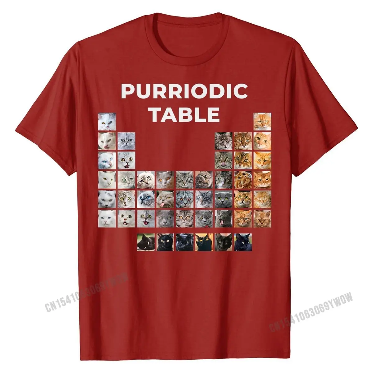 Funny Cat Chemistry Pun Periodic Table Gift For Men Women T-Shirt Fashion Mens T Shirt Cotton Tops Shirts Design