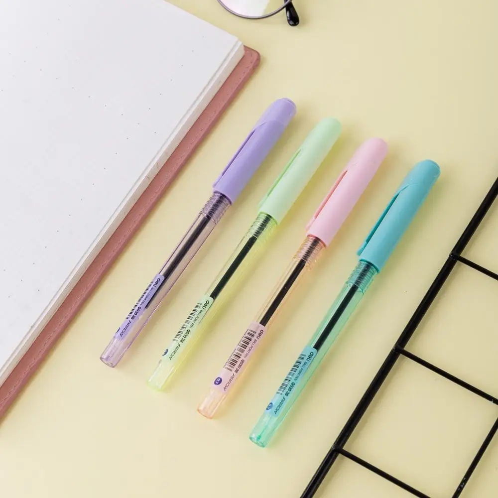 DELI Cute Ballpoint Pen Macaroon Color Mini Tip 0.7mm Blue Ink Smooth Writing Tools School Ball Point Pen