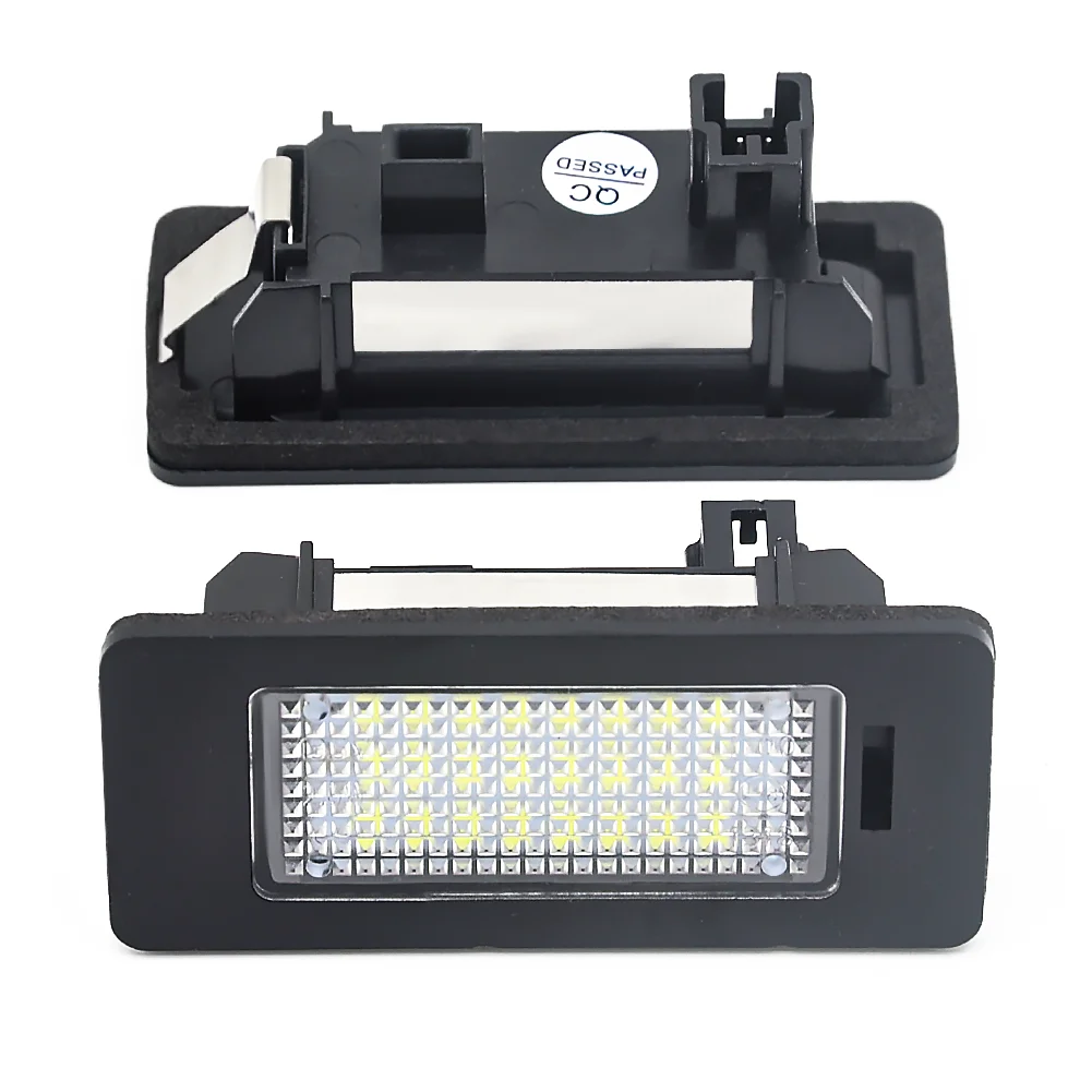 2PCS Canbus Error Free LED License Plate Light for Audi A1 A3 / A4 S4 B8/ A5 S5 8T / A6 C7/4G / Q3 8U / Q5 8R / TT 8J