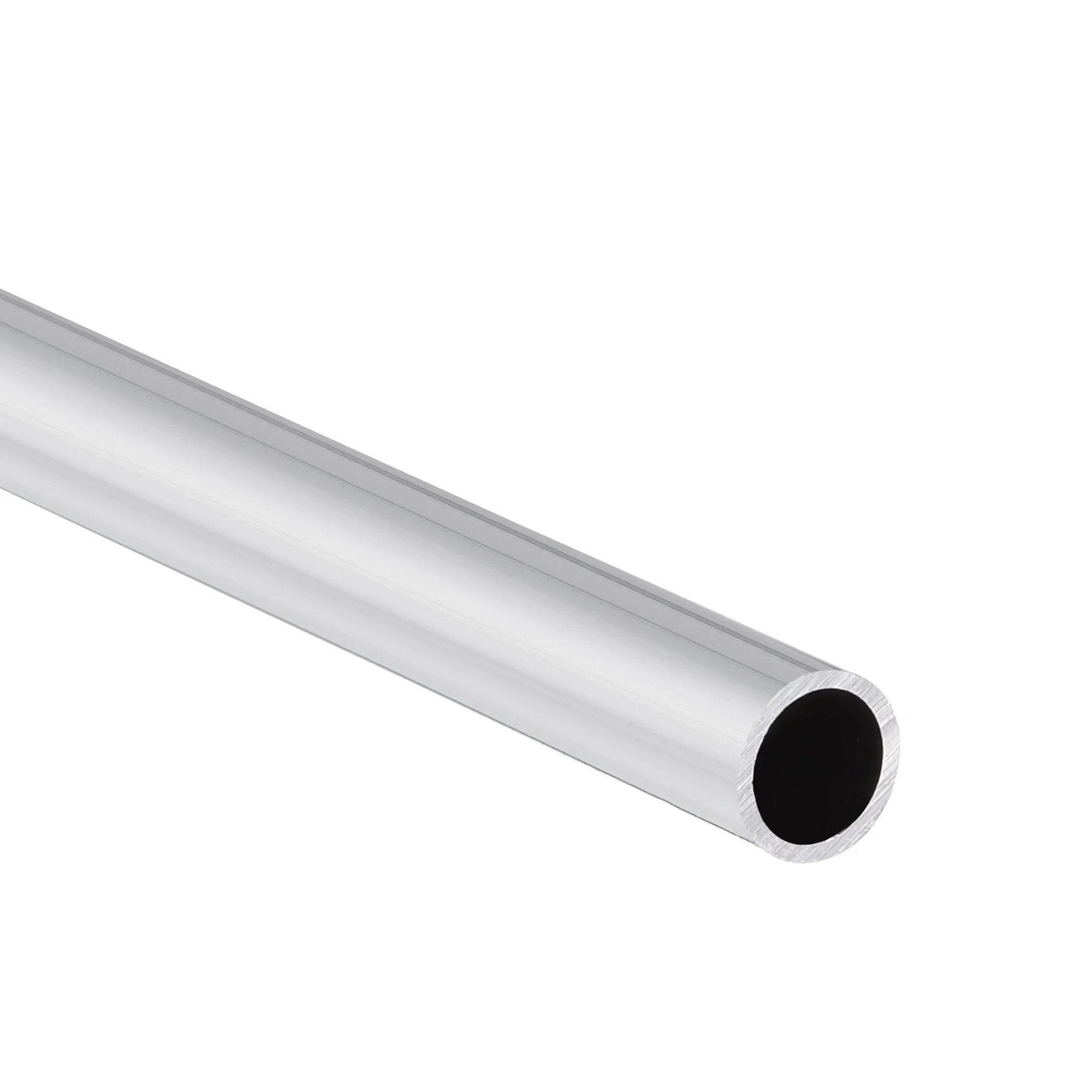 Uxcell 3 Pcs 6063อลูมิเนียมรอบหลอด OD 5Mm Dia 4มิลลิเมตรตรงท่อความยาว300มม.ท่อ