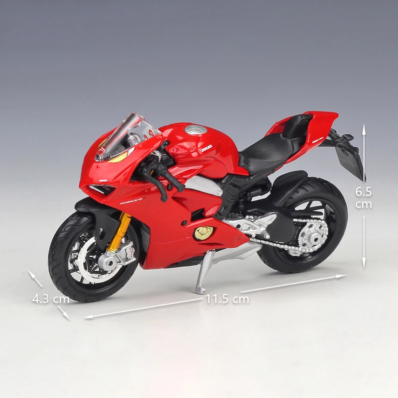 Maisto Bburago Ducat Panigale V4 Rode 1:18 Motorfiets Modelsalloy Model Motor Bike Miniatuur Ras Speelgoed Voor Gift Collection