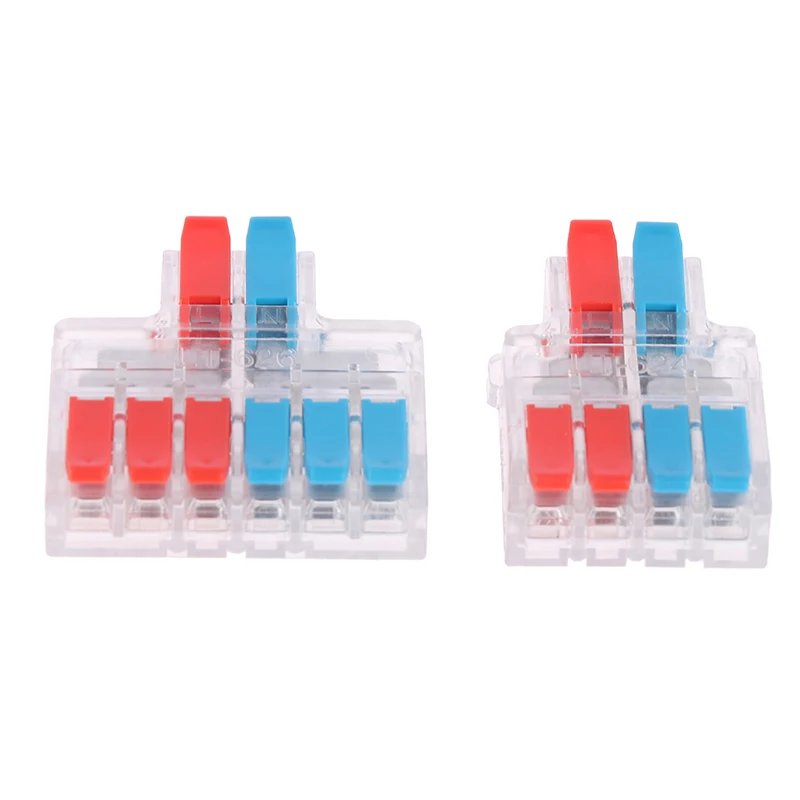 Divisor rápido 2 en 4/6, Conector de Cable Universal, bloque de terminales Conductor
