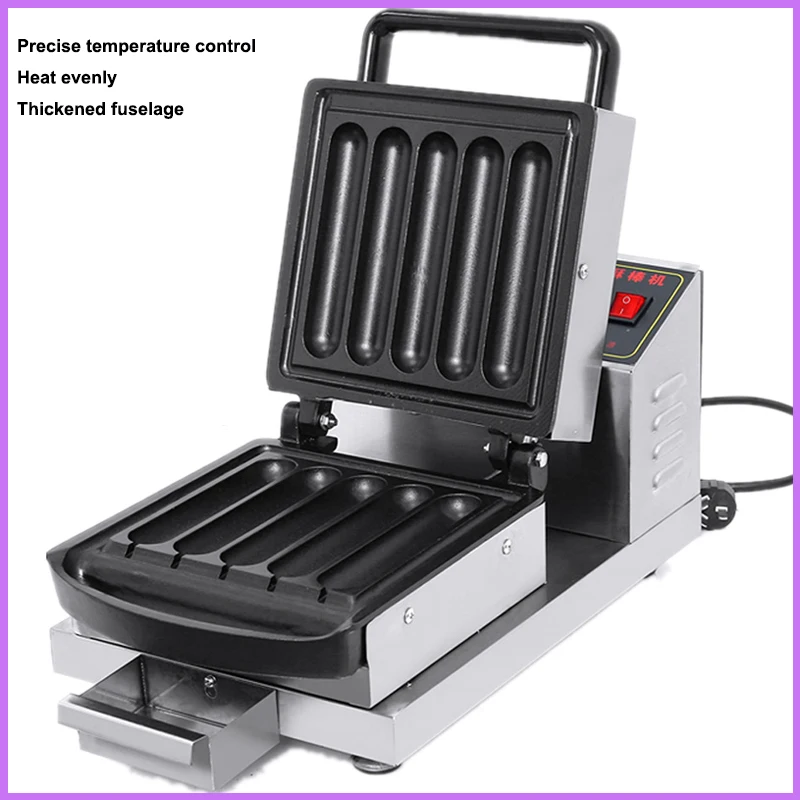 

Hotdog Waffle Maker Commercial Non-Stick Muffin Hot Dog Waffle Machine For Restaurant Bakeries Snack Bar Home 220V/110V