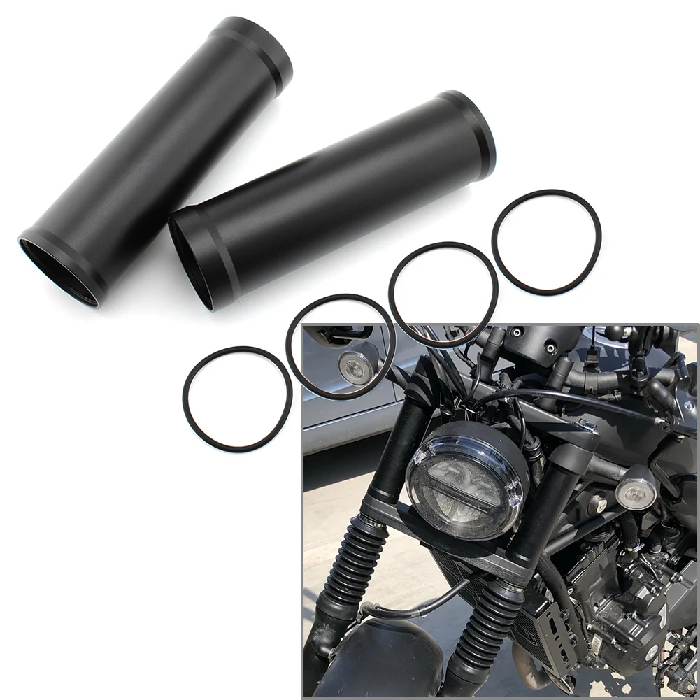 1Pair Motorcycle Front Fork Shock Absorbers Cover Gaiter Boot Tube Slider For Honda Rebel CMX300 CMX500 2017 2018 2019 2020 2021