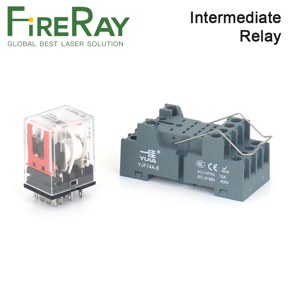 FireRay миниатюрное промежуточное релейное основание, 14 контактов, искусственная медная лента постоянного тока, 4 группы для лазерной резки и гравировальной машины Co2