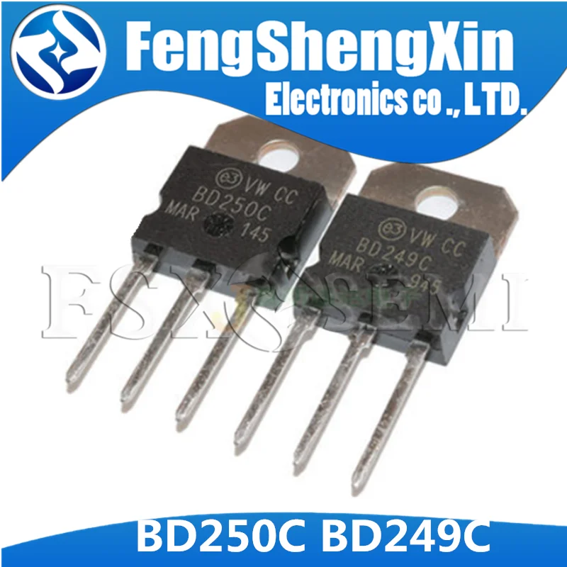 

BD250 TO-218 BD250C TO-3P 250C BD249C BD249 POWER TRANSISTORS