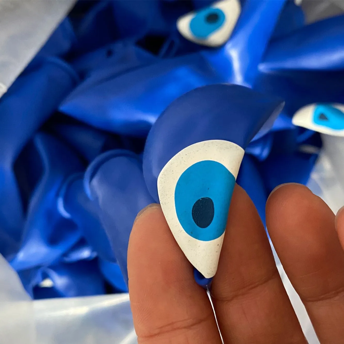 12 Blue evil eyes balloons bachelorette party decorations 15th birthday party decor lucky eye latex balloons