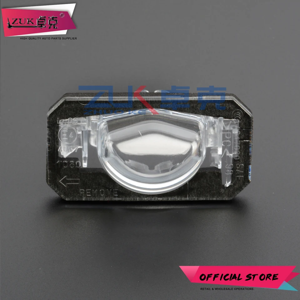 ZUK Rear License Plate Light Shell Case Cover For Honda Civic FA1 FA3 2006-2011 City GM2/3 2009-2014 OEM:34101-SNV-H01