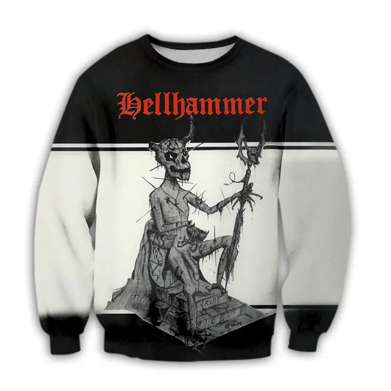 

CAVVING 3D Printed Hellhammer Rock Crewneck Sweatshirts Harajuku Styles Tops Long Sleeve Sweatshirts for Men/women