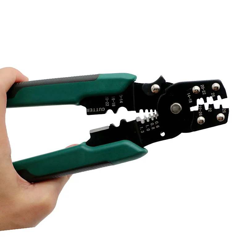 Multifunctional Crimping Pliers Wire Stripper Cutter Crimper 10-26AWG Crimping Tool Terminals Electrical Clamp Mini Tools