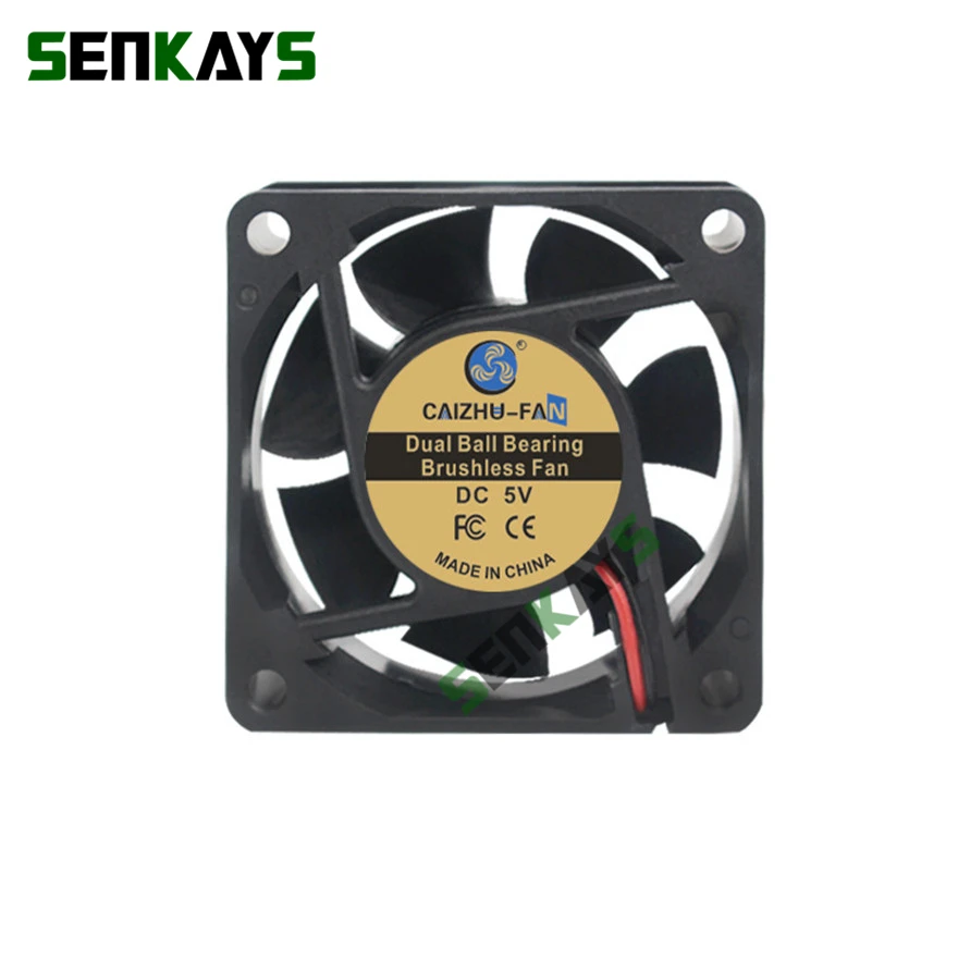Podwójne łożysko kulkowe 60x60x25mm 6025 DC 5V 12V 24V Wentylator chłodzący komputer 60x25mm Bezszczotkowy wentylator chłodzący silnik 2Pin