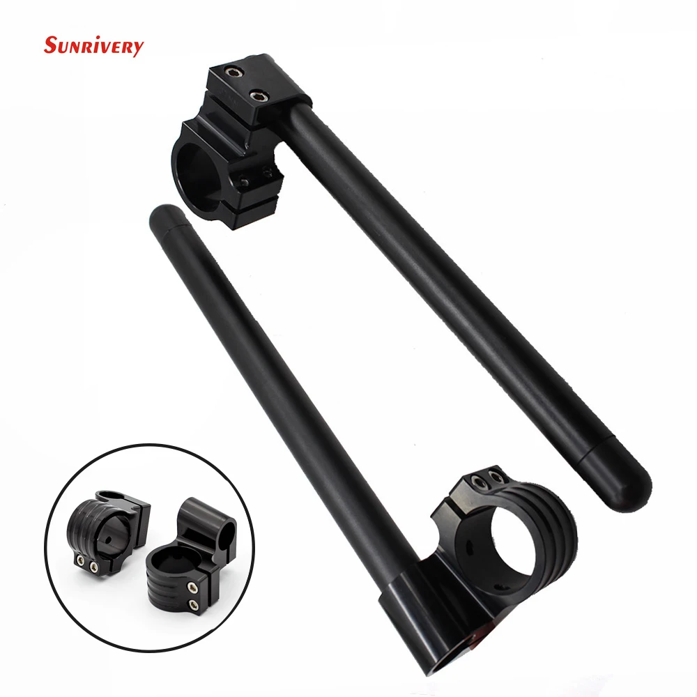 FXCNC Universal 31/33/35/36/37/41/43/45/46/47/48/50/51/52/53/54 mm Aluminum Motorcycle Clip on Heighten Handlebar Handle Bar