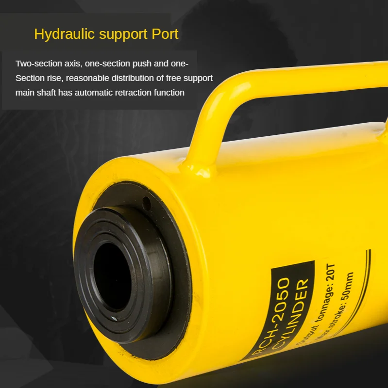 

20 Ton 50mm Hollow Hydraulic Cylinder RCH-2050 Hydraulic Jack Stroke 50mm Need To Be Used with Hydraulic Pumps