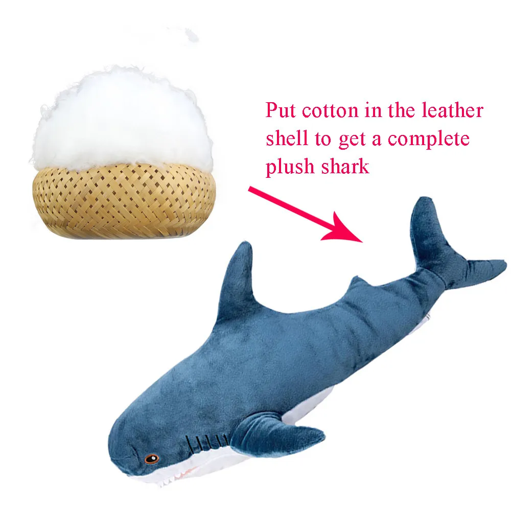 60-140cm grande pelle di squalo Polupar gigante morbido peluche squalo  cappotto semifinito cuscino di pesce giocattoli Dolll regalo per bambini  bambino - AliExpress, image size:1000x1000