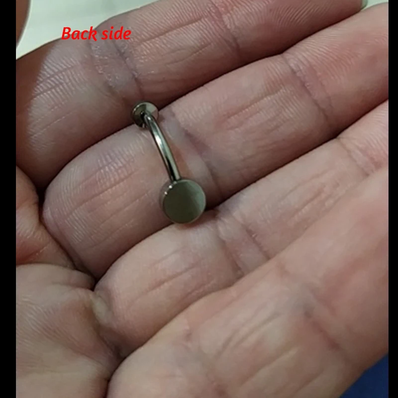 16G 3A CZ Gem for Belly Navel Piercing Ring Body Jewelry Implant Grade Titanium ASTM F136 Internal Thread Belly Button Ring