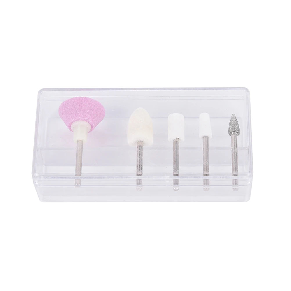 

Bit Nail Art Drill Buffer File Polishing Electric Sander Sanding Grinding Head Tip Machine DIY Manicure Polish Tool Set 5Pcs/set