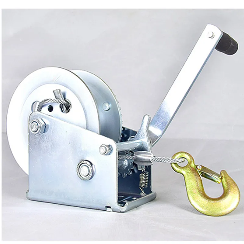 2000lbs-3000LBSx8/15/30m Boat truck auto self-locking hand manual Galvanized steel winch hand tool lifting sling