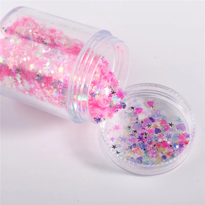 10g/Bag Nail Sequins For Craft Sequin Glitters Paillette Nail confetti For DIY  Article Decor Filler Mirror color mixed glitter