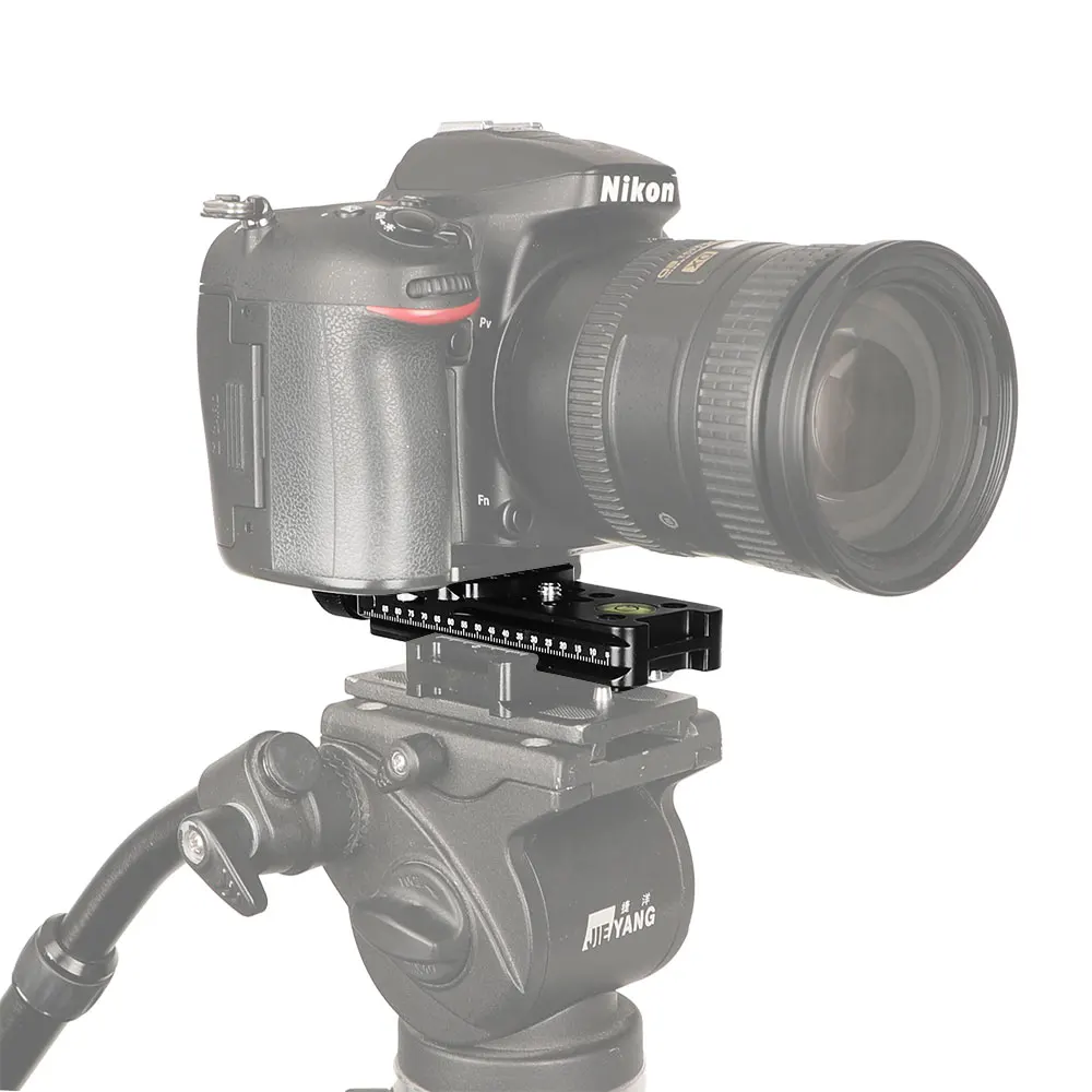 KIMRIG 100mm Long Camera Slide Rail piastra a sgancio rapido Kit morsetto per binario morsetto Dslr a doppio uso per treppiede Dslr Arca con piastra di tiro